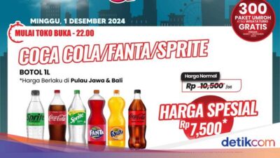 Aneka Minuman Ringan Didiskon Gede-gedean di Transmart Full Day Sale