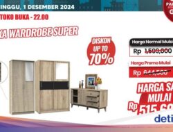 Transmart Full Day Sale! Beli Lemari Bisa Dapat Diskon hingga Rp 1 Juta